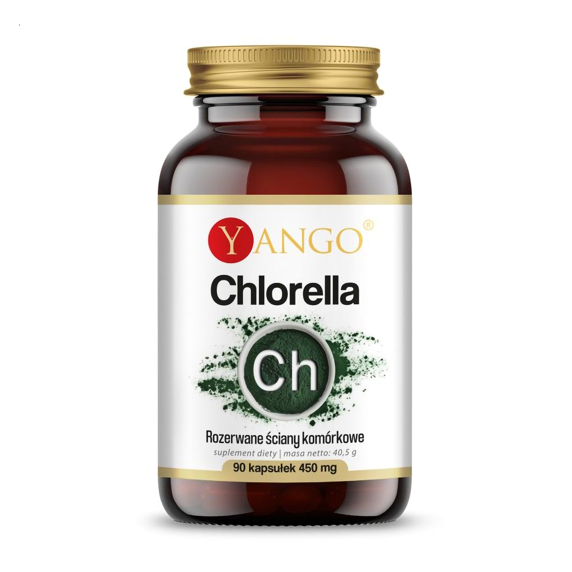 Хлорела Yango Chlorella 450 мг, 90 капсул