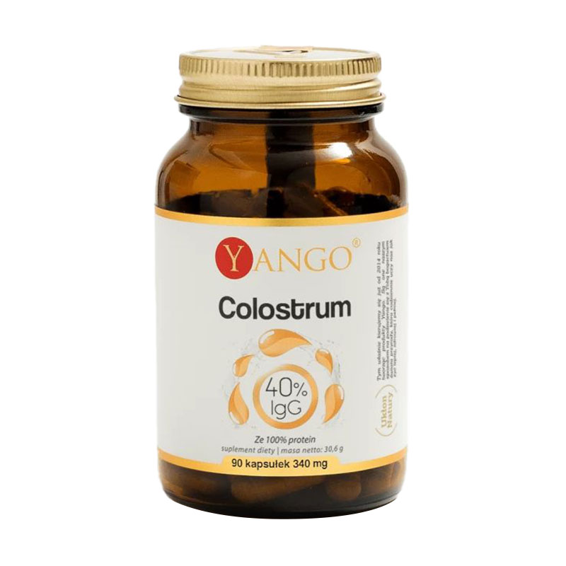 Молозиво Yango Colostrum - 40% Immunoglobulins, 90 капсул